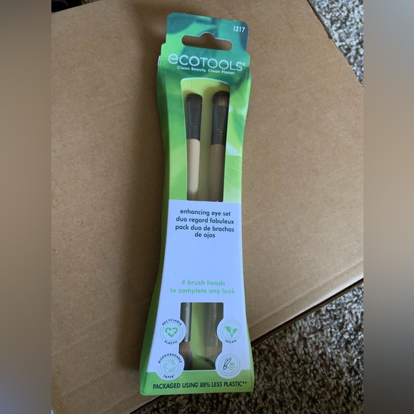 NIB ecotools Eye Enhancing Duo Makeup Brush Set - Picture 8 of 16